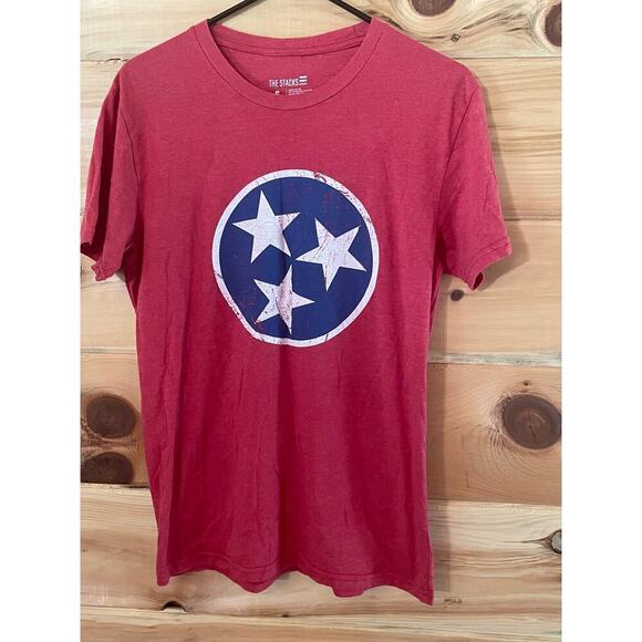 Tennessee State Flag Red Graphic Shirt. Soft. Small. The Stacks. - Picture 1 of 5